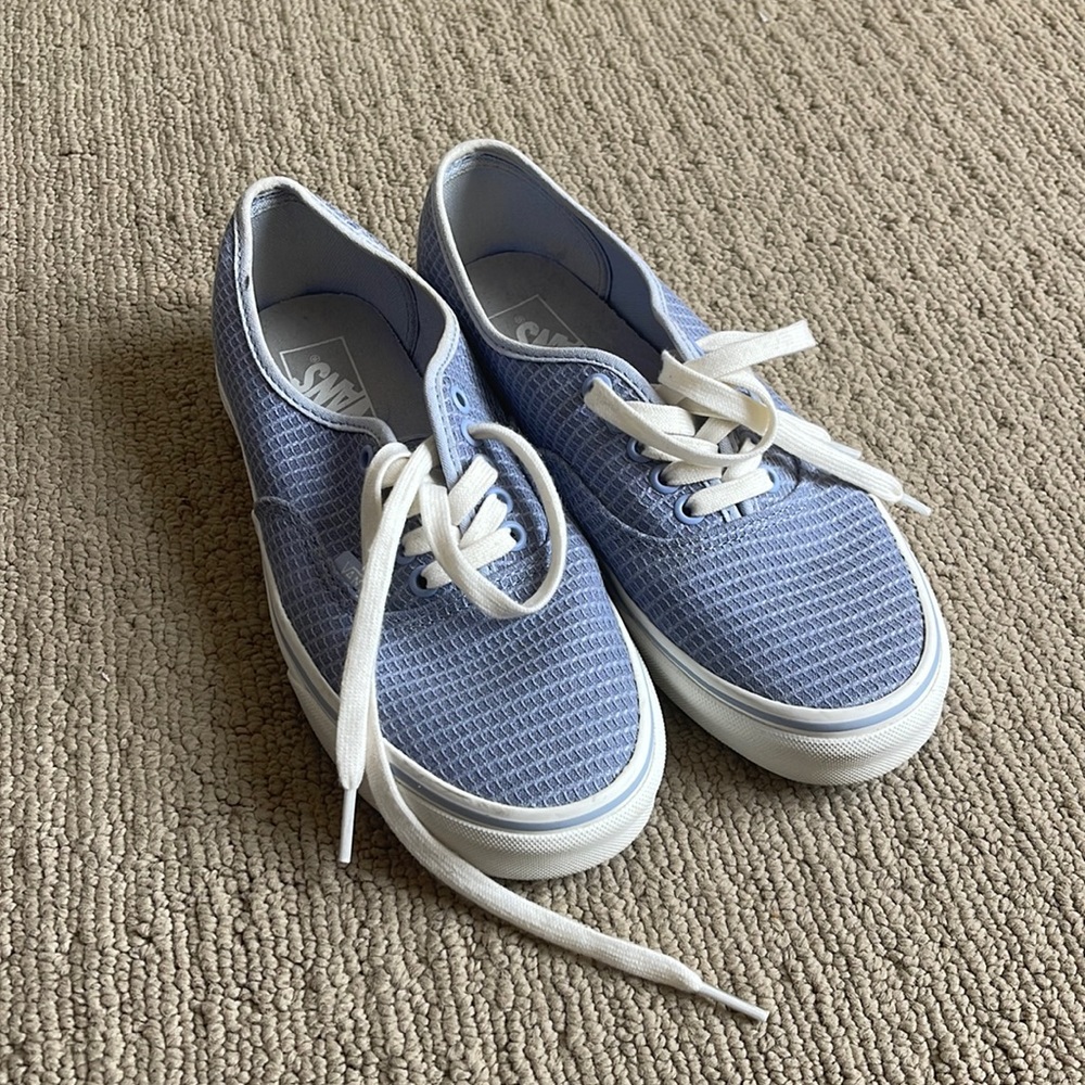 Blue Textured Vans